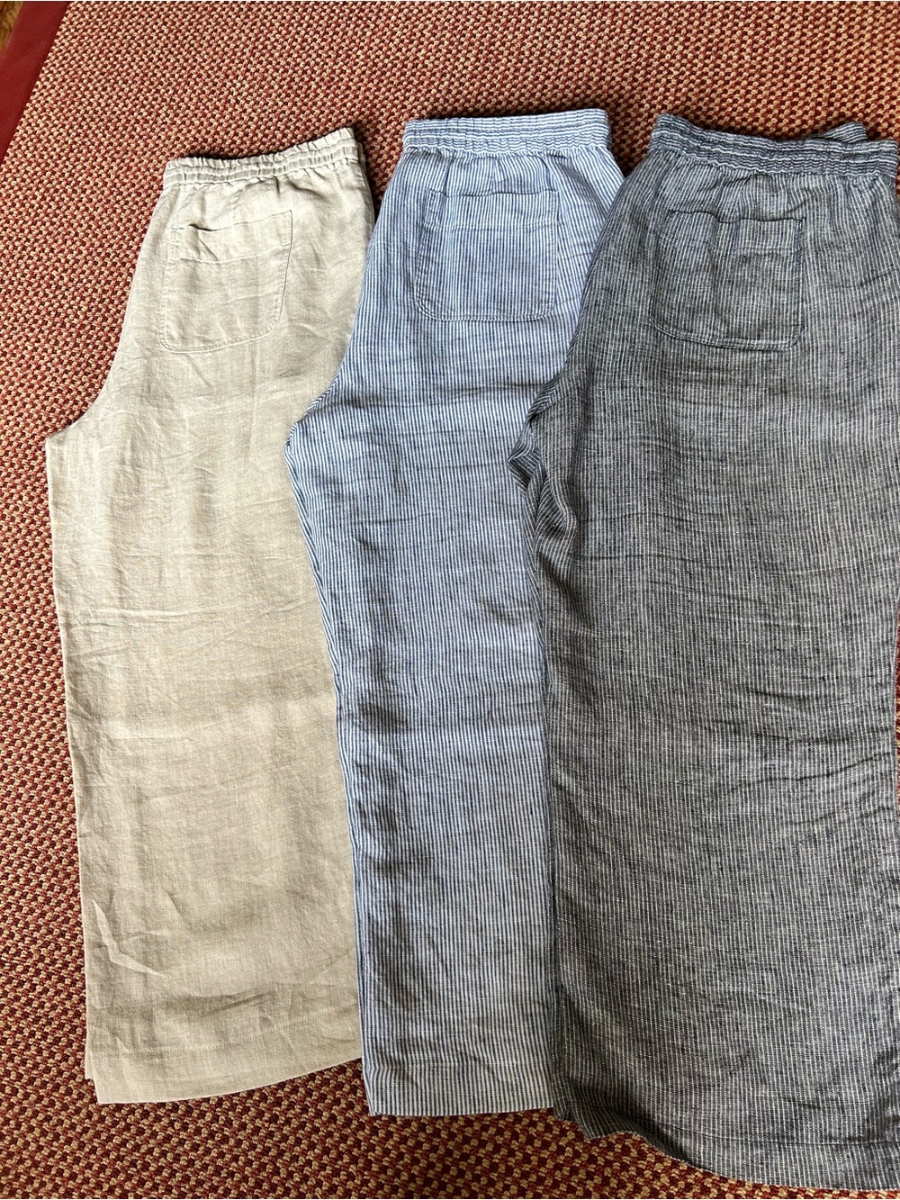 Talbots Women’s Casual Linen Elastic-Waist Pants